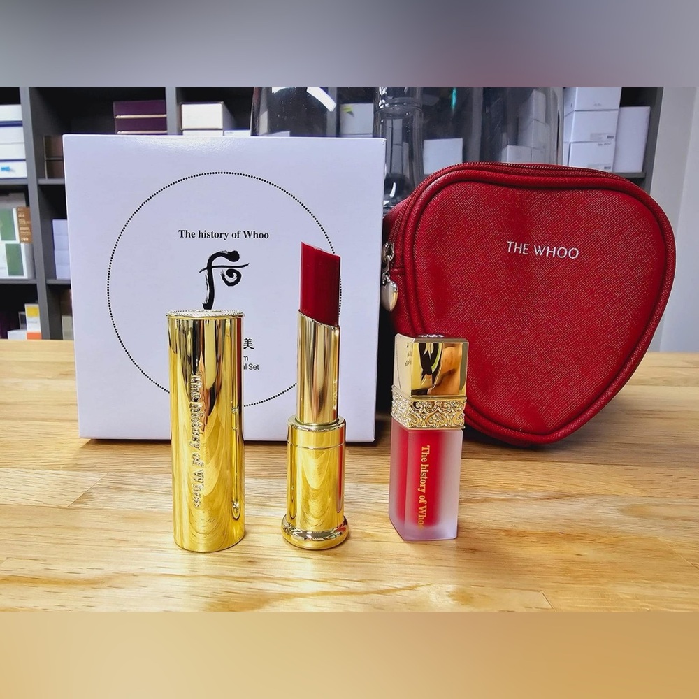The history of Whoo Gongjinhyang Mi Glow Lip Balm Special Set Wine Red K-Beauty